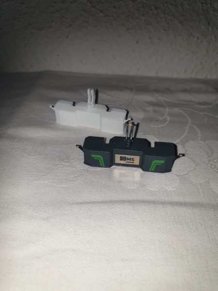 MMS Gewicht ohne Unterlenker lackiert